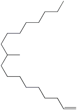 10-Methyl-1-octadecene Struktur