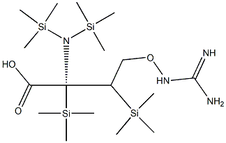 Canavanine, tetra(trimethylsilyl)- Struktur