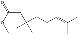 Methyl 3,3,7-trimethyl-6-octenoate Struktur