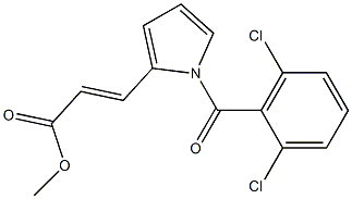 Methyl 3-[1-(2,6-dichlorobenzoyl)pyrrol-2-yl]prop-2-enoate Struktur