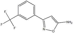 5-Amino-3-[3-(trifluoromethyl)phenyl]isoxazole Struktur