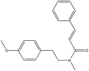 N-Methyl-N-(4-methoxylphenyethyl)-cinnamamide Struktur