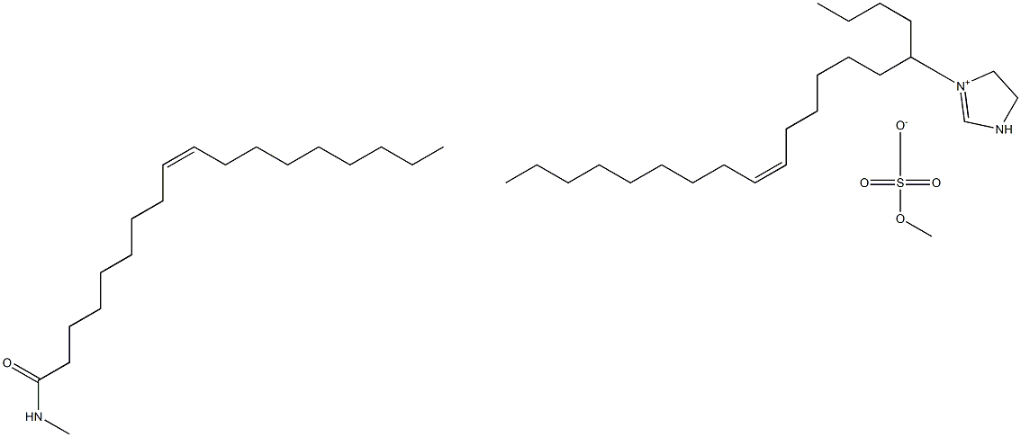 Methyl-1-oleyl amide ethyl-3-oleyl imidazolinium methyl sulfate Struktur