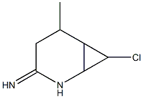 7-chloro-3-imino-5-methyl-2-azabicyclo(4.1.0)heptane Struktur