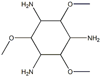 1,3,5-triamino-2,4,6-trimethoxycyclohexane Struktur