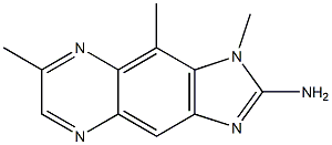 2-amino-1,7,9-trimethylimidazo(4,5-g)quinoxaline Struktur