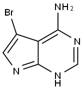 4-amino-5-bromopyrrolo(2,3-d)pyrimidine Struktur