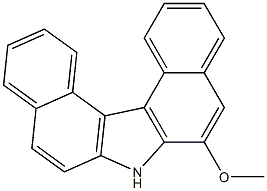 6-methoxy-7H-dibenzo(c,g)carbazole Struktur