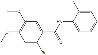 N-(2-tolyl)-2-bromo-4,5-dimethoxybenzamide Struktur