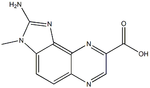 2-AMINO-3-METHYLIMIDAZO[4,5-F]QUINOXALINE-8-CARBOXYLICACID Struktur