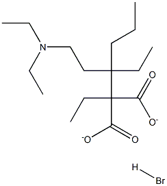 ETHYL-2-DIETHYLAMINOETHYL-2-ETHYL-BUTYLMALONATEHYDROBROMIDE Struktur