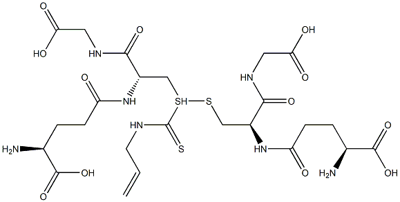 S-(N-ALLYLTHIOCARBAMOYL)-GLUTATHIONE Struktur