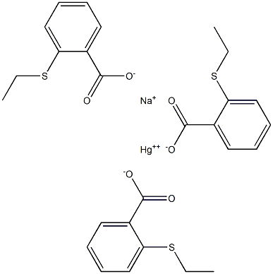 SODIUMETHYLMERCURYTHIOSALICYLATE Struktur