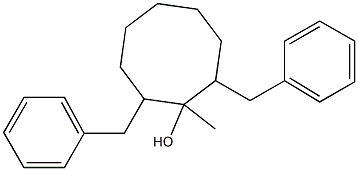 1-METHYL-2,8-DIBENZYLCYCLOOCTANOL Struktur