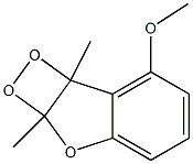 2A,7B-DIHYDRO-7-METHOXY-2A,7B-DIMETHYL-1,2-DIOXETO(3,4-B)BENZOFURAN Struktur