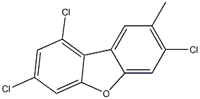 8-METHYL-1,3,7-TRICHLORODIBENZOFURAN Struktur