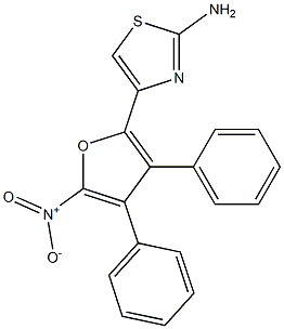 2-AMINO-4-(3,4-DIPHENYL-5-NITRO-2-FURYL)THIAZOLE Struktur