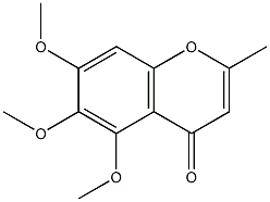 2-METHYL-5,6,7-TRIMETHOXYCHROMONE Struktur