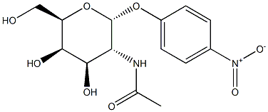 4-Nitrophenyl 2-acetamido-2-deoxy-a-D-galactopyranoside Struktur