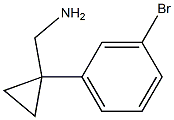 [1-(3-Bromophenyl)cyclopropyl]methylamine Struktur