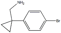 [1-(4-Bromophenyl)cyclopropyl]methylamine Struktur