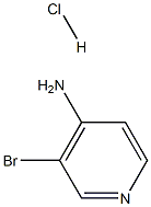 3-Bromopyridin-4-ylaminehydrochloride Struktur