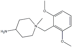 4-Amino-1-(2,6-dimethoxybenzyl)-N-methylpiperidine Struktur