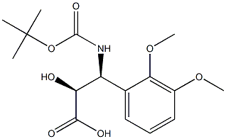 N-Boc-(2S,3S)-3-Amino-2-hydroxy-3-(2,3-dimethoxy-phenyl)-propanoic acid Struktur