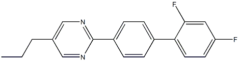 2-(2',4'-Difluorobiphenyl-4-yl)-5- propylpyrimidine Struktur