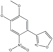 (4,5-Dimethoxy-2-nitro-phenyl)-furan-2-yl- Struktur