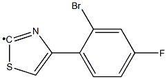 [4-(2-Bromo-4-fluoro-phenyl)-thiazol-2-yl]- Struktur