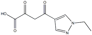 4-(1-Ethyl-1H-pyrazol-4-yl)-2,4-dioxo-butyric acid Struktur