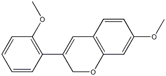 4-Methoxy-5-(7-methoxy-2H-chromen-3-yl)-benzene- Struktur