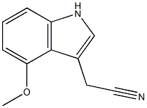 (4-methoxy-1H-indol-3-yl)acetonitrile Struktur