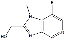 (7-bromo-1-methyl-1H-imidazo[4,5-c]pyridin-2-yl)methanol Struktur