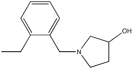 1-(2-ethylbenzyl)pyrrolidin-3-ol Struktur