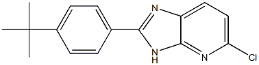 2-(4-tert-butylphenyl)-5-chloro-3H-imidazo[4,5-b]pyridine Struktur