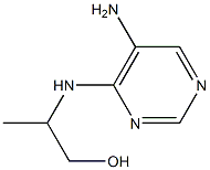 2-[(5-aminopyrimidin-4-yl)amino]propan-1-ol Struktur