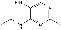 2-methyl-N4-(1-methylethyl)pyrimidine-4,5-diamine Struktur