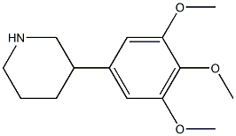 3-(3,4,5-trimethoxyphenyl)piperidine Struktur