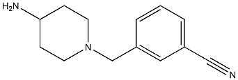 3-[(4-aminopiperidin-1-yl)methyl]benzonitrile Struktur