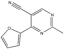 4-furan-2-yl-2-methylpyrimidine-5-carbonitrile Struktur