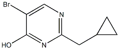 5-bromo-2-(cyclopropylmethyl)pyrimidin-4-ol Struktur