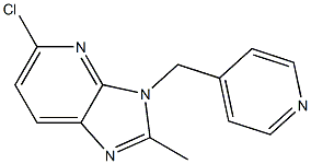 5-chloro-2-methyl-3-(pyridin-4-ylmethyl)-3H-imidazo[4,5-b]pyridine Struktur