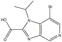 7-bromo-1-(1-methylethyl)-1H-imidazo[4,5-c]pyridine-2-carboxylic acid Struktur