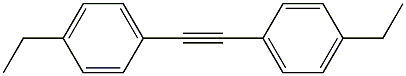 BIS-(4-ETHYLPHENYL)ACETYLENE: 99.7% Struktur