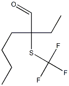 2-ETHYL-2-(TRIFLUOROMETHYLTHIO)HEXANAL Struktur