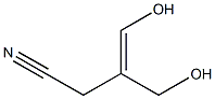 1-Cyano-2-hydroxymethylprop-2-ene-3-ol Struktur