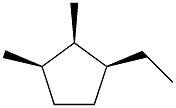 1,cis-2-dimethyl-cis-3-ethylcyclopentane Struktur