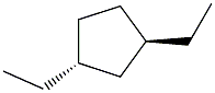 1,trans-3-diethylcyclopentane Struktur